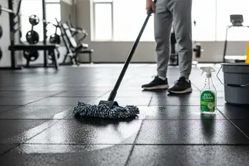 Limpieza de piso de caucho para gimnasio - Métodos sencillos Cómo limpiar piso de caucho para gimnasio sin productos caros